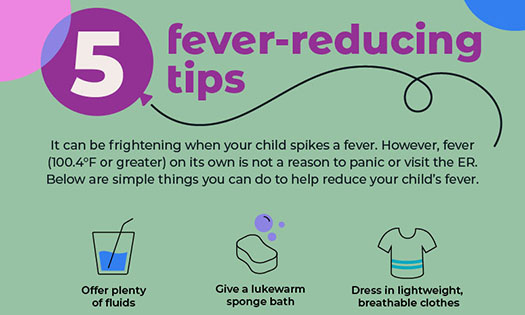 Cinco consejos para bajar la fiebre